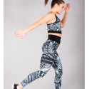 SHAPELAB LEODINA BLACK SPORTS TOP