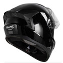 SHOX APEX SOLID ECE R22.06 GLOSS BLACK INTEGRAL MOTORCYCLE HELMET
