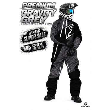 Premium Gravity Dark Snowmobile Monosuit – Waterproof & Insulated ATV Suit | Alive Moto Premium Gravity Dark Snowmobile Monosuit – Waterproof & Insulated ATV Suit | Alive Moto