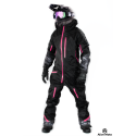 Lady Evolution base black Pink  overall Snowmobile Suit