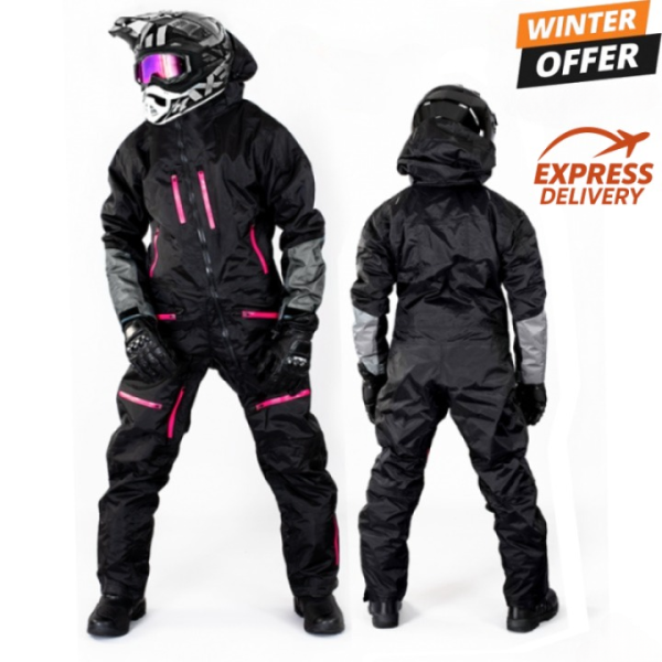Lady Snowpeak Pink overall  Snowmobile  suit Lady Snowpeak Pink overall  Snowmobile  suit
