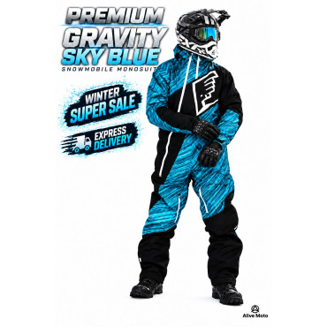 Premium Gravity Sky Blue Snowmobile Monosuit – Waterproof Insulated ATV Suit | Alive Moto Premium Gravity Sky Blue Snowmobile Monosuit – Waterproof Insulated ATV Suit | Alive Moto