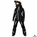 Lady Evolution Base Black White Snowmobile Monosuit – Waterproof Insulated Winter Suit – Alive Moto