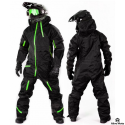 Evolution Base black Green overall Snowusuit