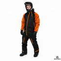 Forrest Base Black Textured Orange Snowmobile Monosuit – Waterproof Insulated Winter Suit – Alive Moto