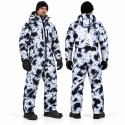 Black Ice Camo Snowmobile Monosuit – Waterproof Insulated Winter Suit – Alive Moto