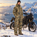Alpine Woodland Camo Snowmobile Monosuit – Waterproof Insulated Winter Suit – Alive Moto