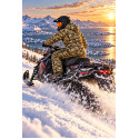 Alpine Woodland Camo Snowmobile Monosuit – Waterproof Insulated Winter Suit – Alive Moto