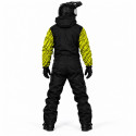 Forrest Base Black Textured Yellow Snowmobile Monosuit – Waterproof Insulated Winter Suit – Alive Moto