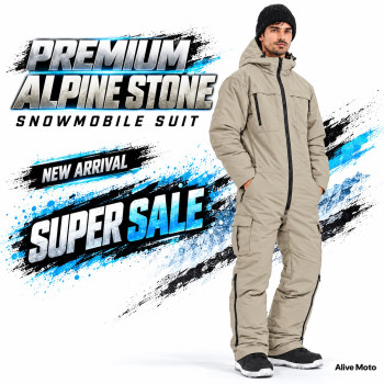 Alpine Stone Snowmobile Monosuit – Waterproof Insulated Winter Suit – Alive Moto