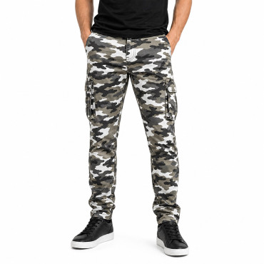 Camo Gray side pocket Ranger motorcycle jean pants