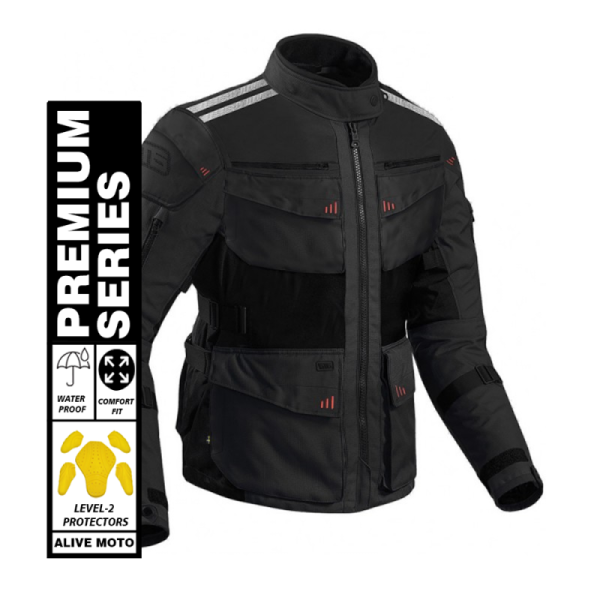 Roadway Black motorcycle touring  jackets