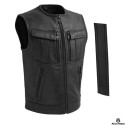 Premium armour fullbody dual zip leather vest