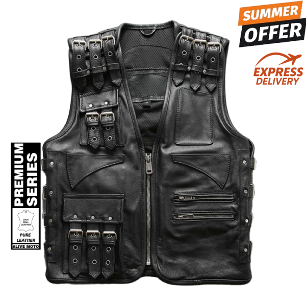 Premium biker supreme HD leather vest Premium biker supreme HD leather vest