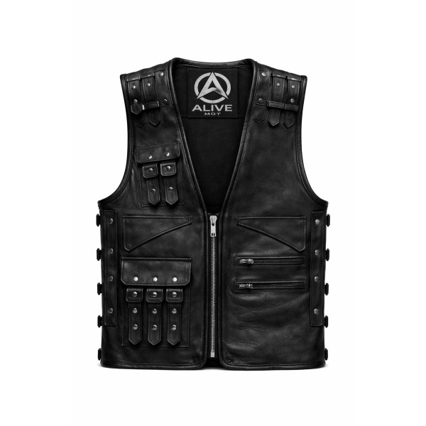Premium biker supreme HD leather vest