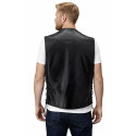 Tony black leather vest