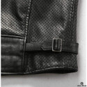 Premium city biker leather vest