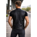 Horizon Cruiser Black Motorcycle Leather Vest 