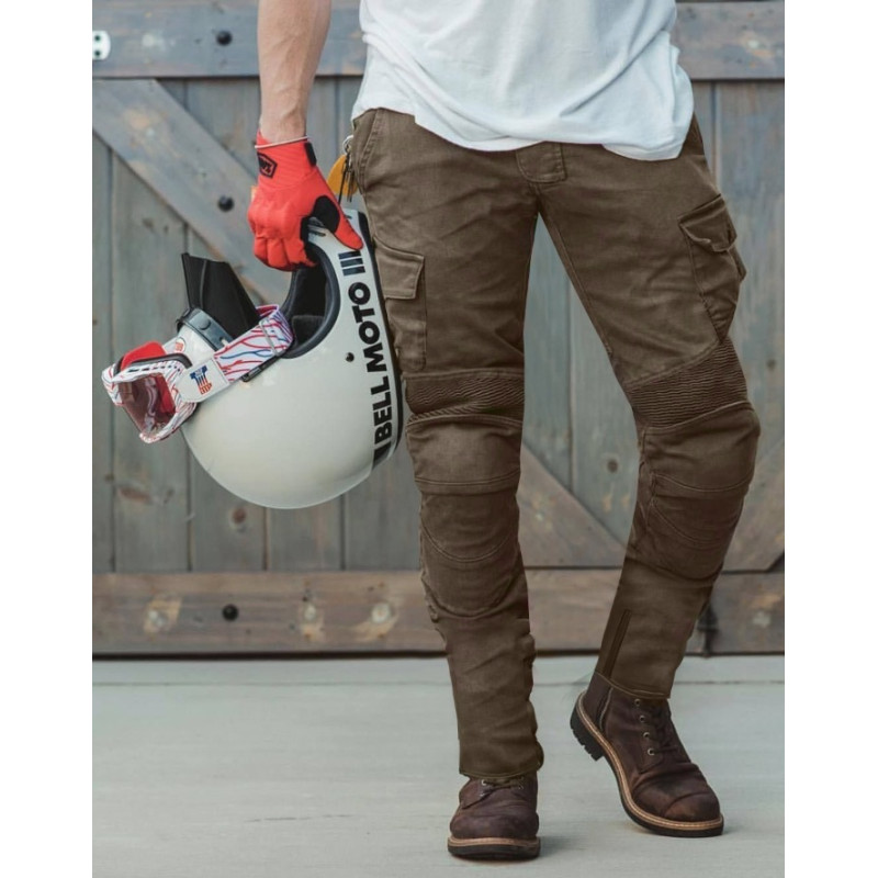 Jean Moto Gris En Kevlar Avec Doublure Polaire Homme
