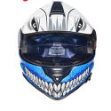 RT-824 BLUE HOLLOW SOLVISIR MOTORCYCLE HELMET