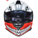 RT-824 RED HOLLOW SON VISIR MOTORCYCLE HELMET 